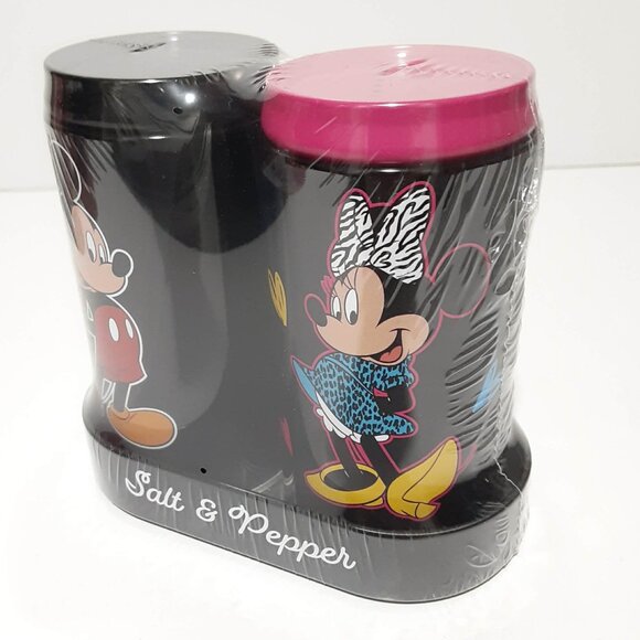 Mickey and Minnie Salt & Pepper Shakers ~ Tin ~ New - Picture 2 of 6